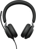 Jabra Evolve2 40 UC Wired Headphones, USB-A, Stereo, Black – Telework Headset for Calls and Music, Enhanced All-Day Comfort, Passive Noise Cancelling Headphones, UC-Optimized with USB-A Connection