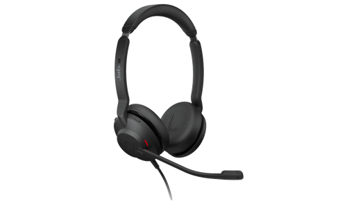 Jabra Evolve2 30 SE (2025 Version) Wired Dual-Ear Headset with Microphone for Work – Computer Headset - New USB-A and USB-C Cable - Works with All Online Meeting Platforms - Black