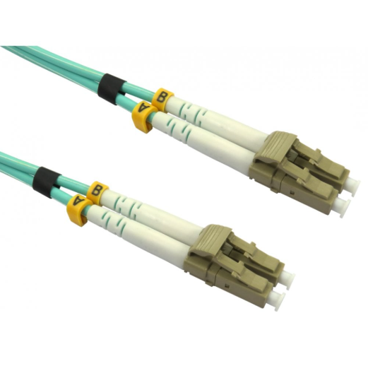 FLYPROFiber- 2M-6Pack LC to LC Fiber Patch Cable OM3 Multimode, MM Multi Mode Fiber Optic Cable, MMF Fiber Jumper Cord, 10Gb/40Gb, Duplex, 50/125um, LSZH, 2M(7ft)